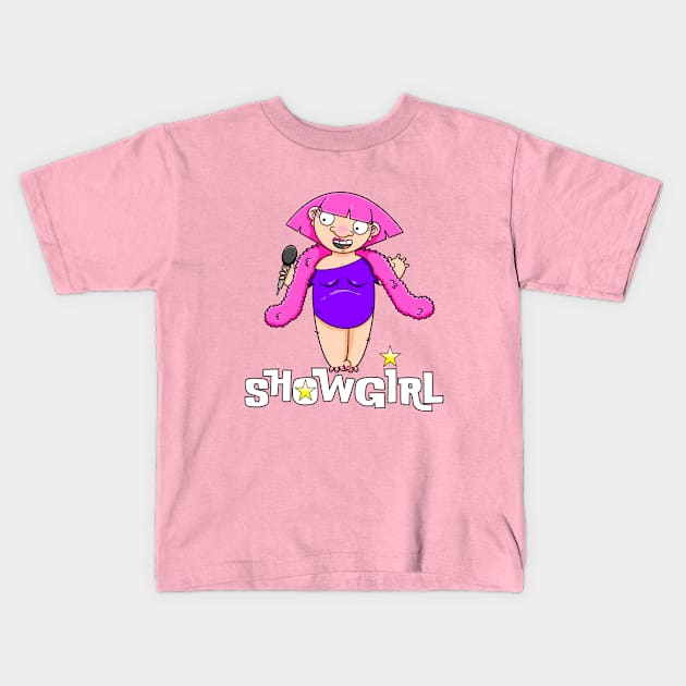 Showgirl Tallulah Kids T-Shirt by LoveBurty